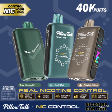 PILLOW TALK NIC CONTROL 40000 PUFFS DISPOSABLE VAPE 5CT/DISPLAY